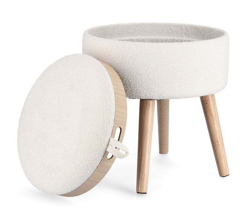 POUF/SGABELLO CONTENITORE BIZZOTTO ZOYA CON VASSOIO