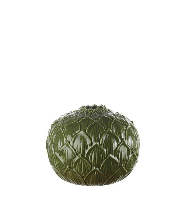 Vaso basso in ceramica L'Oca Nera