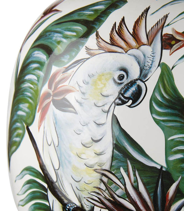 Vaso in porcellana decorata L'Oca Nera