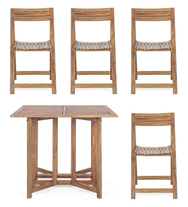 Set tavolo + 4 sedie Bizzotto Noemi